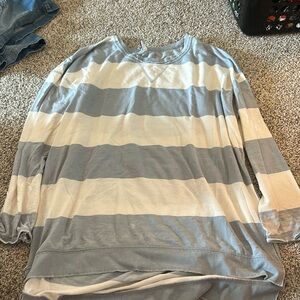 Blue and white Z Supply top